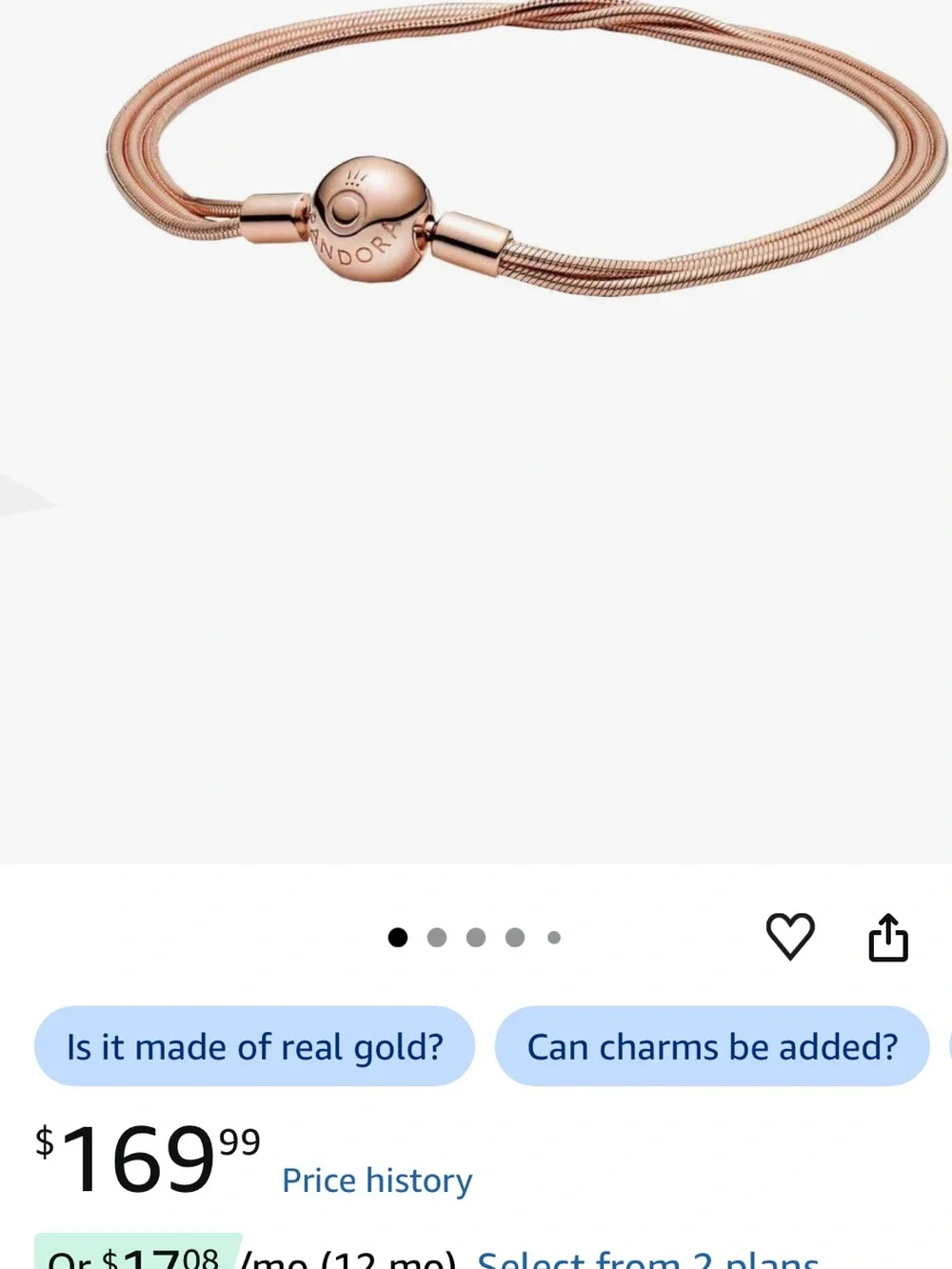 Pandora Moments Sterling Silver Multi Snake Chain Bracelet